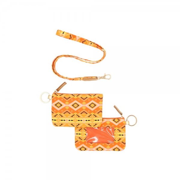 S30-1-1-MB0160YE - TRIBAL ID WALLET & DETACHABLE LANYARD -  YELLOW/6PCS